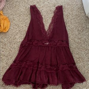 Free People Lace Flow Top